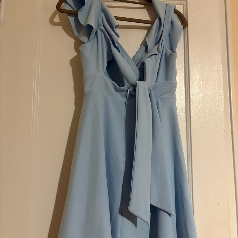 Altar'd State Light Blue Ruffle Mini Dress - Picture 4 of 6